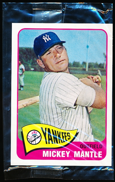 2006 Topps Bazooka Baseball Jumbo 3-1/4” x 4-1/2” 1965 Mickey Mantle