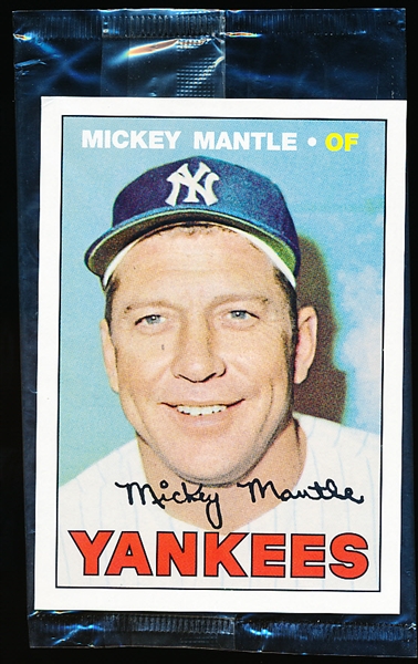 2006 Topps Bazooka Baseball Jumbo 3-1/4” x 4-1/2” 1967 Mickey Mantle