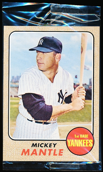 2006 Topps Bazooka Baseball Jumbo 3-1/4” x 4-1/2” 1968 Mickey Mantle
