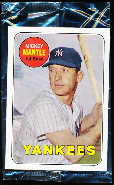 2006 Topps Bazooka Baseball Jumbo 3-1/4” x 4-1/2” 1969 Mickey Mantle