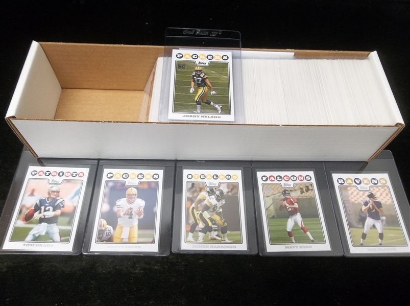 2008 Topps Football Near Complete Set in Penny Sleeves- 438 of 440