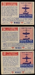 1952-’53 Topps “Wings” (R707-4)- 10 Diff.