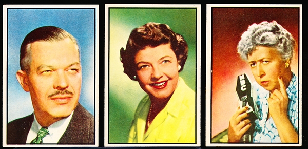 1953 Bowman “Television & Radio Stars of the National Broadcasting Co.” (R701-15)- 8 Diff.