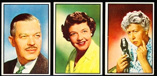 1953 Bowman “Television & Radio Stars of the National Broadcasting Co.” (R701-15)- 8 Diff.