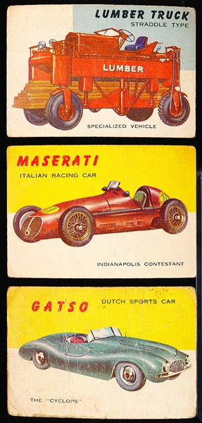 1953-55 Topps “World on Wheels” (R714-24)- 26 Diff.