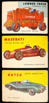 1953-55 Topps “World on Wheels” (R714-24)- 26 Diff.