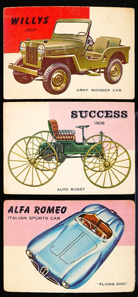 1953-55 Topps “World on Wheels” (R714-24)- 22 Diff.