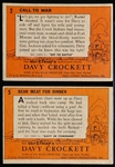 1955-’56 Topps “Davy Crockett” (R712-1a) Orange Backs/ All Gray Stock- 20 Asst.