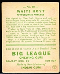 1933 Goudey Baseball- #60 Waite Hoyt, Pirates