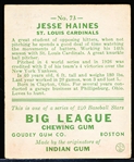 1933 Goudey Baseball- #73 Jesse Haines, Cardinals
