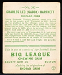1933 Goudey Baseball- #202 Gabby Hartnett, Cubs