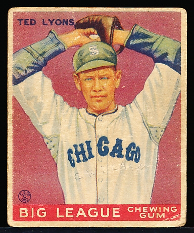 1933 Goudey Baseball- #7 Ted Lyons, White Sox