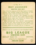 1933 Goudey Baseball- #8 Roy Johnson, Red Sox