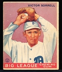 1933 Goudey Baseball- #15 Victor Sorrell, Tigers