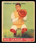 1933 Goudey Baseball- #18 Muddy Ruel, Browns