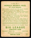 1933 Goudey Baseball- #18 Muddy Ruel, Browns