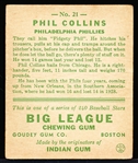 1933 Goudey Baseball- #21 Phil Collins, Phillies