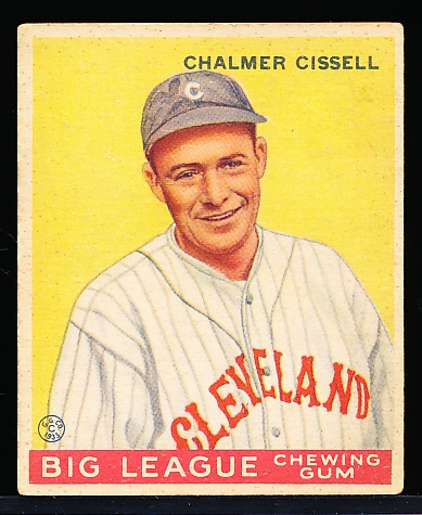 1933 Goudey Baseball- #26 Chalmer Cissell, Cleveland