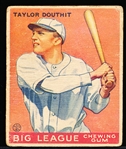 1933 Goudey Baseball- #40 Taylor Douthit, Reds