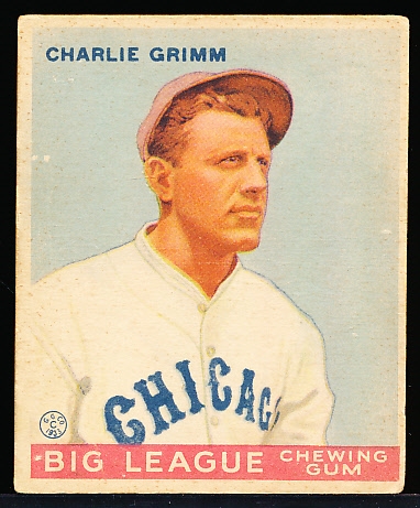1933 Goudey Baseball- #51 Charlie Grimm, Cubs