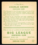 1933 Goudey Baseball- #51 Charlie Grimm, Cubs