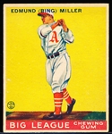 1933 Goudey Baseball- #59 Bing Miller, Phila A’s