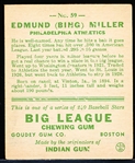 1933 Goudey Baseball- #59 Bing Miller, Phila A’s