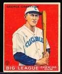 1933 Goudey Baseball- #66 George Grantham, Reds