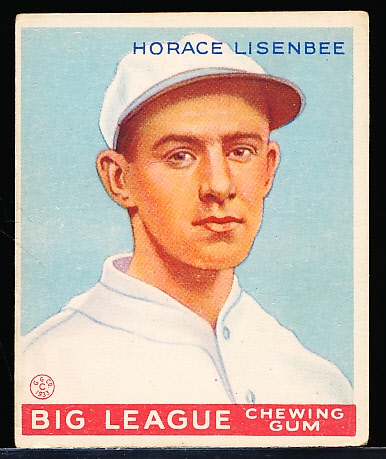 1933 Goudey Baseball- #68 Horace Lisenbee, Buffalo