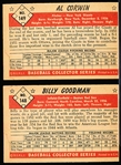 1953 Bowman Bb Color- 2 Diff Hi#’s