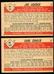 1953 Bowman Bb Color- 2 Diff Hi#’s