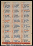 1956 Topps Baseball- Checklist Ser1/ Ser3