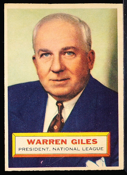 1956 Topps Baseball- #2 Giles- White Back