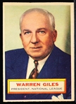 1956 Topps Baseball- #2 Giles- White Back
