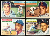 1956 Topps Baseball- 4 Diff- White Backs