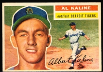 1956 Topps Baseball- #20 Al Kaline, Tigers- White Back