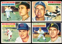 1956 Topps Baseball- 4 Diff- White Backs