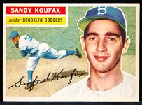 1956 Topps Baseball- #79 Sandy Koufax, Dodgers- White Back
