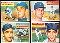 1956 Topps Baseball- 4 Diff- White Backs