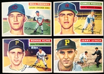 1956 Topps Baseball- 4 Diff- White Backs