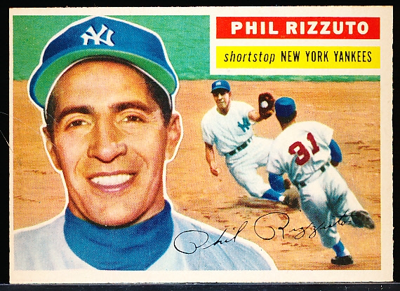 1956 Topps Baseball- #113 Phil Rizzuto, Yankees- Gray Back
