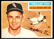 1956 Topps Baseball- #118 Nellie Fox, White Sox- Gray Back