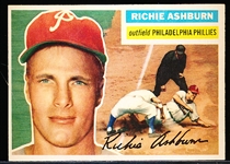 1956 Topps Baseball- #120 Richie Ashburn, Phillies- Gray Back