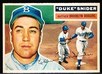 1956 Topps Baseball- #150 Duke Snider, Brooklyn- Gray Back