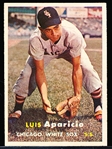 1957 Topps Baseball- #7 Luis Aparicio, White Sox