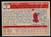 1957 Topps Baseball- #7 Luis Aparicio, White Sox
