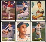 1957 Topps Baseball- 6 Diff