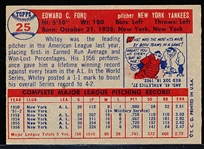1957 Topps Baseball- #25 Whitey Ford, Yankees