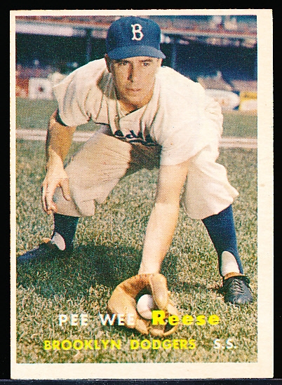 1957 Topps Baseball- #30 Pee Wee Reese, Dodgers