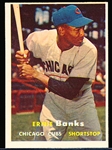 1957 Topps Baseball- #55 Ernie Banks, Cubs